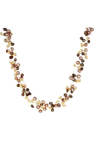 Valero Pearls Womens Female Fresh Water Cultured Pearl(s) Necklace - Sterling Silver - One Size