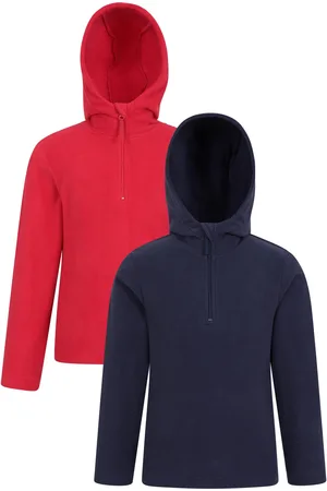 Mountain Warehouse Childrens Unisex Childrens/Kids Camber Quarter Zip Hoodie (Pack of 2) - Size 2-3Y