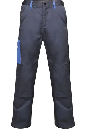 Regatta Mens Contrast Cargo Work Trousers (Navy/ New Royal Blue) - - Size 28W/30L