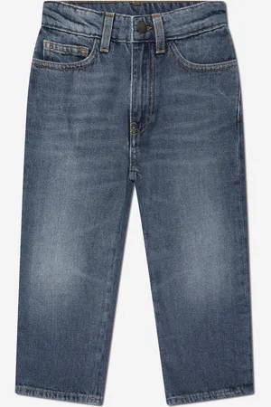 Palm Angels Boys Curved Logo Jeans in - Size 8Y