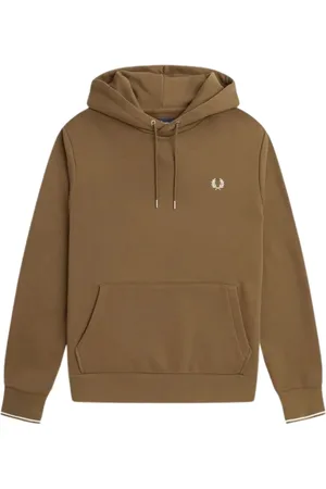 Fred Perry Mens Twin Tipped Sleeve Hoodie Cotton - Size X-Small