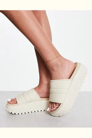 ASOS Womens Flame three part slider in neutral - - Size UK 7