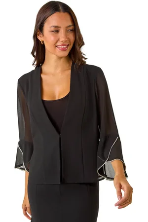 Roman Womens Diamante Detail Jacket - - Size 10 UK