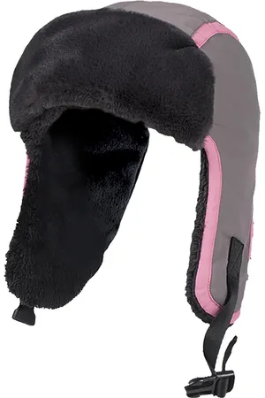 Heat Holders Kids Boys Girls Waterproof Warm Fleece Lined Thermal Winter Ski Trapper Hat with Ear Flaps - / Grey - One Size