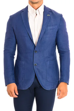 La Martina Mens Long sleeve jacket JMJA01-TW202 man - Cotton - Size EU 48