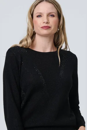 Izabel London Womens Sparkly Fine Knit Slim Jumper - Size 18 UK