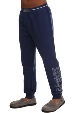 Lacoste Mens Loungewear Pyjama Pants in Cotton - Size Small