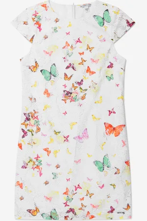 Guess Girls Lace Butterfly Collage Dress - - Size 16Y