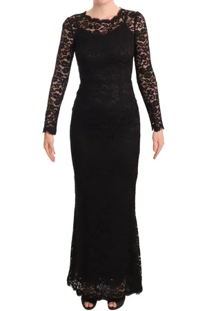 Dolce & Gabbana WoMens Cotton Lace Mermaid Long Sleeves Dress material_cotton - Size IT 38 (Womens)
