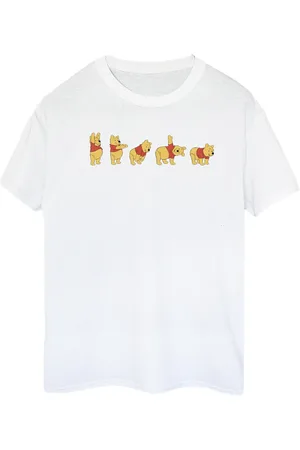 Disney Womens/Ladies Winnie The Pooh Stretching Cotton Boyfriend T-Shirt - Size 5XL