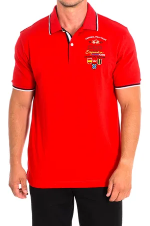 La Martina Mens Short Sleeve Polo TMP312-JS303 man - Cotton - Size Large