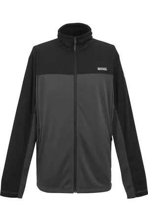 Regatta Mens Highton V Fleece Jacket (Ash/Black) - - Size Large