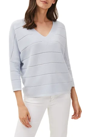 Phase Eight Womens Florence Broderie Textured Fine Knit Jumper - - Size X-Small