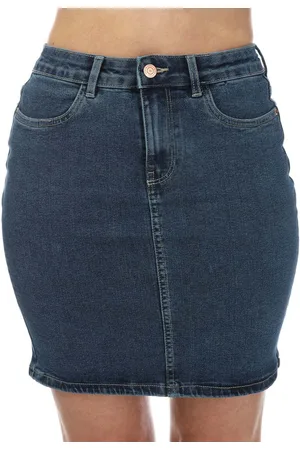 VERO MODA Womens Luna High Rise Denim Skirt in - Cotton - Size 8 UK