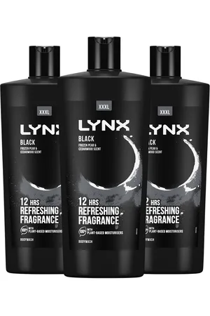 Lynx Mens Shower Gel with Frozen Pear & Cedarwood HD Fragrance 700ml, 3 Pack - One Size