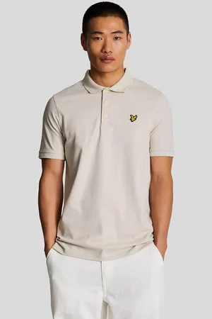 Lyle & Scott Mens Rally Tipped Polo Shirt Cove - Elastane - Size Small