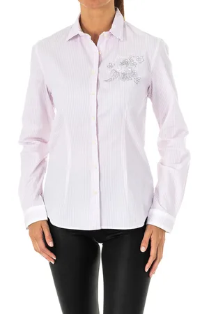 La Martina Womens Long sleeve shirt with lapel collar LWC603 woman - Cotton - Size 2XL