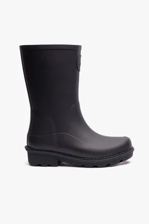 FitFlop Kids Unisex WONDERWELLY Rain Boots Midnight Navy - - Size UK 11 Kids