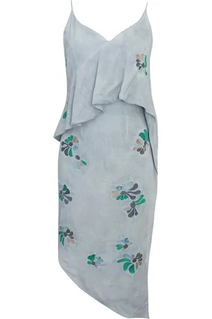 Label Lab Womens Floral Ruffle Layer Dress - viscose - Size 10 UK