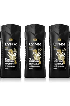 Lynx Mens 12H Refreshing Fragrance Shower Gel Bodywash, 3x 500ml - One Size