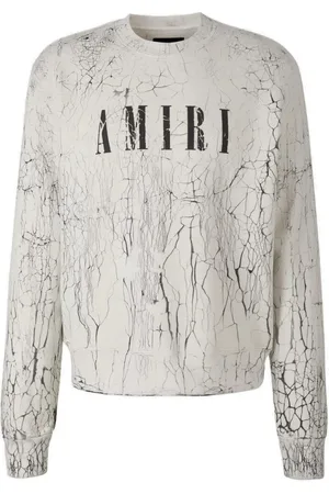 AMIRI Mens Core Logo Cracked Dry Sweatshirt Cotton - Size Large