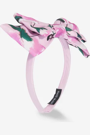 Mama Luma Girls Flowers Headband in Pink - - One Size