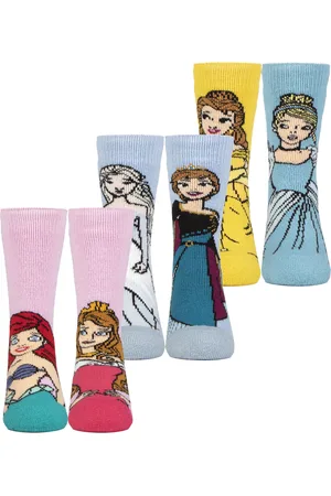 Heat Holders 3 Pair Multipack Novelty Girls Disney Socks