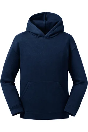 Russell Athletic Childrens Unisex Kids/Childrens Authentic Hooded Sweatshirt (French Navy) - - Size 9-10Y