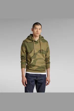 G-Star Mens G-Star RAW Desert Camo Hoodie - Cotton - Size X-Small