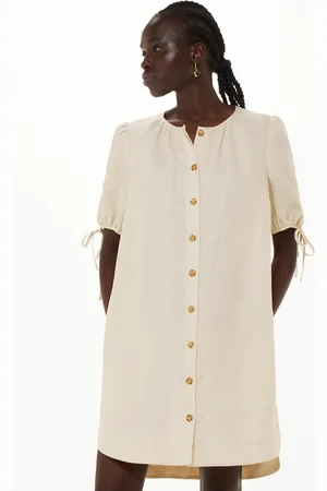 Whistles Womens Frankie Linen Mini Dress - - Size 10 UK