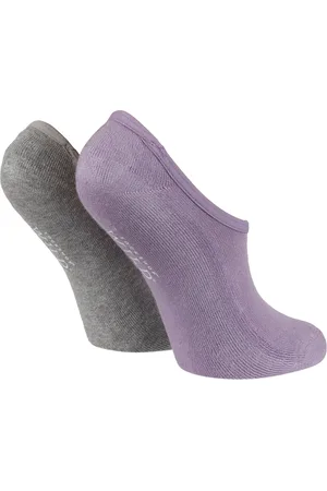 Wild Feet Womens Wild Feet - 2 Pack Ladies Padded Invisible Socks