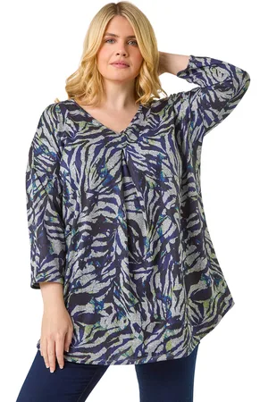 Roman Womens C- V-Neck Snit Tunic - - Size 20 UK