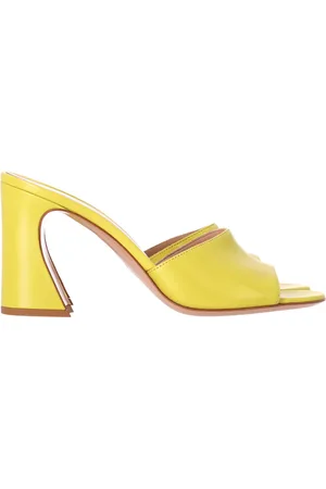 Gianvito Rossi Pre-owned Womens Block Slide Heels in Leather - Size EU 38