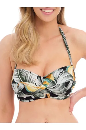 Fantasie Womens Bamboo Grove Twist Bandeau Bikini Top - Polyamide - Size 38G