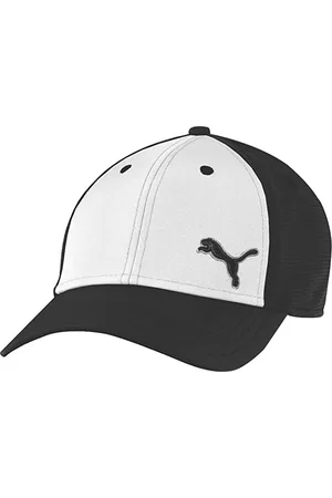 PUMA Back 9 Stretch Mesh Fit Black Mens Golf Cap 908271 01 - - Size L/XL