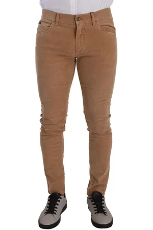 Dolce & Gabbana Mens Corduroy Cotton Skinny Slim Fit Jeans material_cotton - Size IT 48 (Mens)