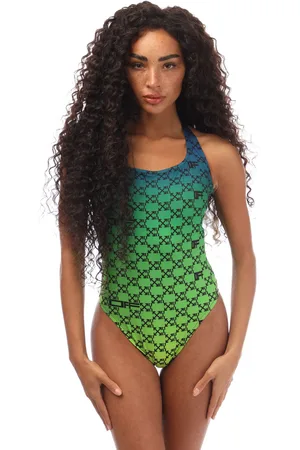 OFF-WHITE Womens Off White Monogram Swimsuit in black - Size 10 UK