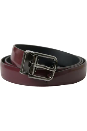 Dolce & Gabbana Mens Leather Metal Buckle Belt - - Size 85 cm