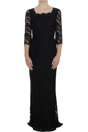 Dolce & Gabbana WoMens Floral Lace Long Ball Maxi Dress material_rayon - Size IT 40 (Womens)