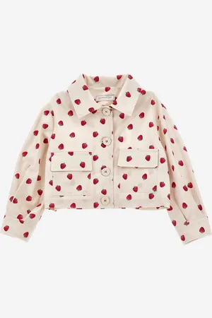 MONNALISA Girls Gabardine Jacket in - Size 4Y