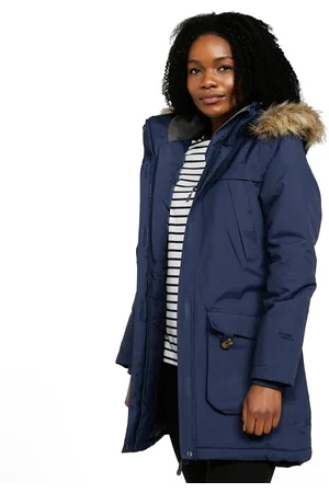 Peter Storm WoMens Paloma Waterproof Parka Jacket with Faux Fur Lined Hood, Winter Coat - Polyamide - Size 14 UK