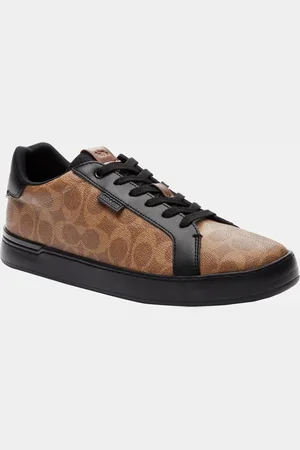 Coach Mens Lowline Signature Low Top - - Size UK 11