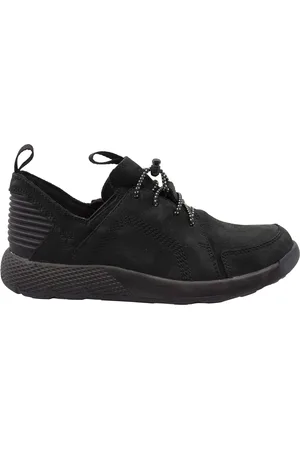 Timberland Childrens Unisex Flyroam Wedge Leather Low Lace Up Juniors Trainers A1J5M Leather (archived) - Size UK 4