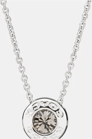 Coach Womens Open Circle Stone Necklace - - One Size