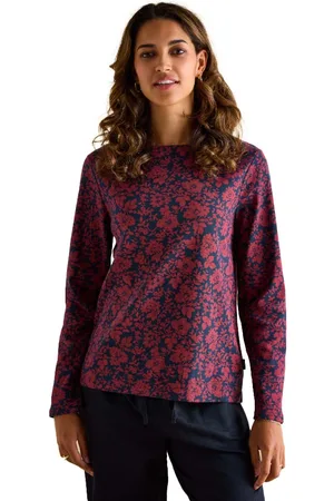 Joules Womens Harbour Print Long Sleeve Top - - Size 8 UK