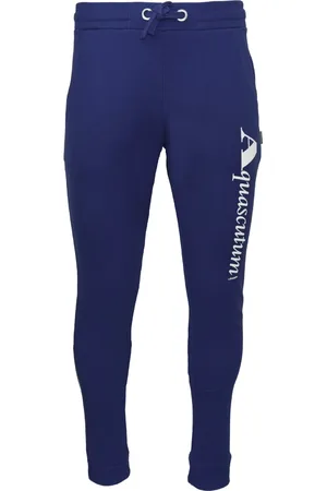 Aquascutum Mens Navy Logo Sweat Pants - Size 2XL