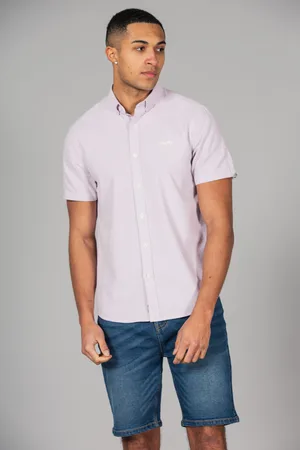 Tokyo Laundry Mens Cotton Short Sleeved Button-Up Oxford Shirt - Size Small