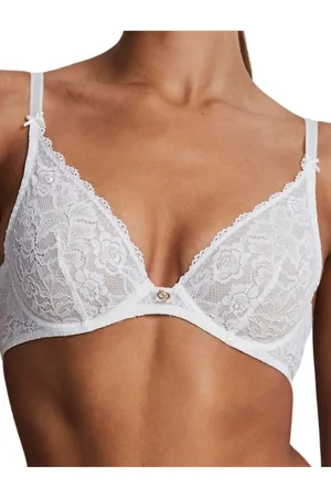 Aubade Womens Rosessence Care Triangle Plunge Bra - Polyamide - Size 34G