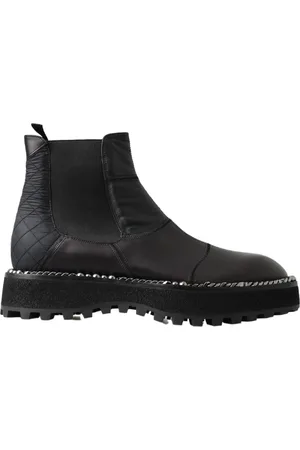Dolce & Gabbana Mens Leather Slip on Stretch Boots material_leather1 - Size EU 45