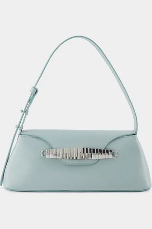 Elleme Womens Eva Hobo Bag - - Turquoise - Leather - - One Size